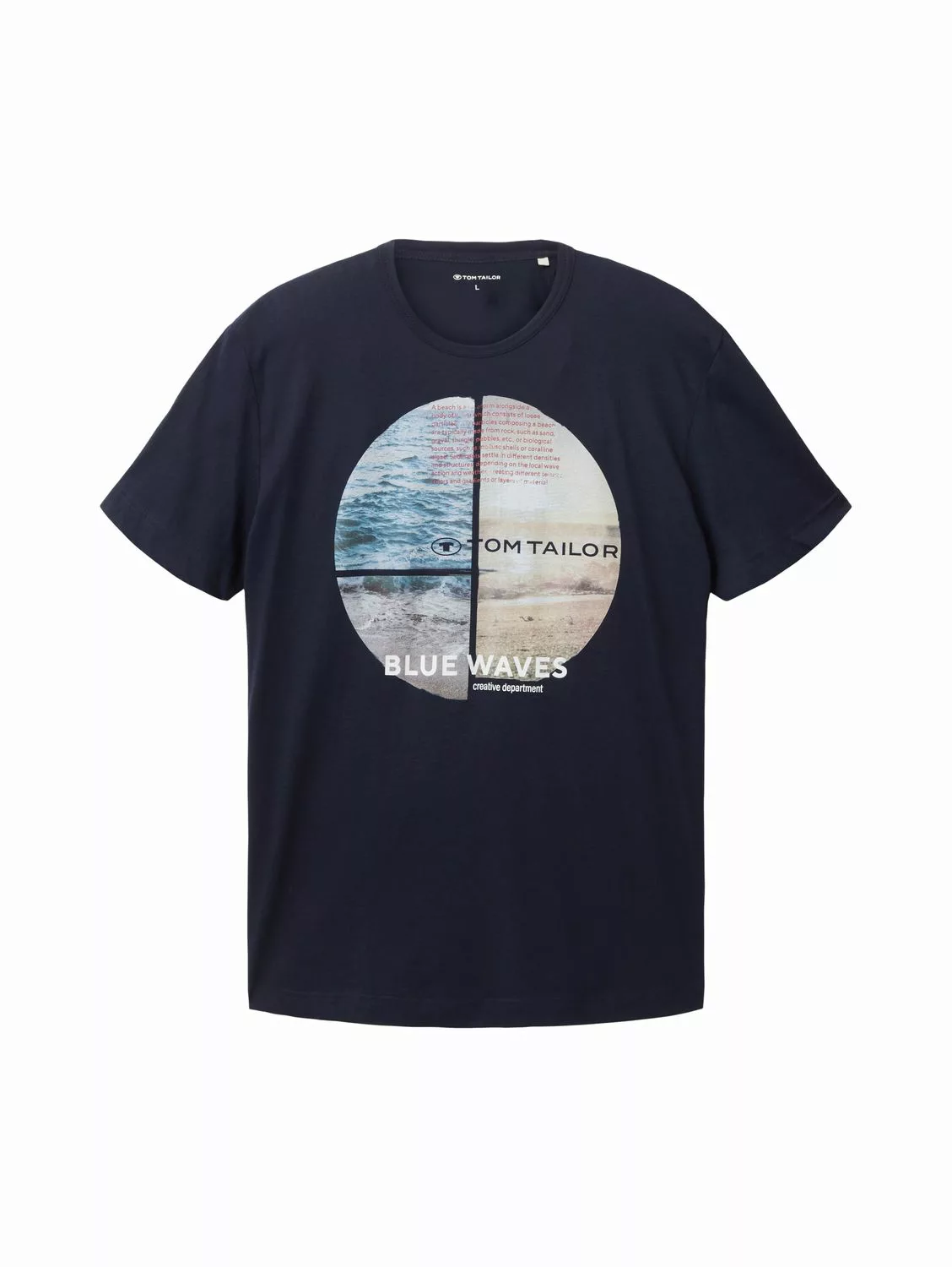 Tom Tailor Herren T-Shirt BLUE WAVES - Regular Fit günstig online kaufen