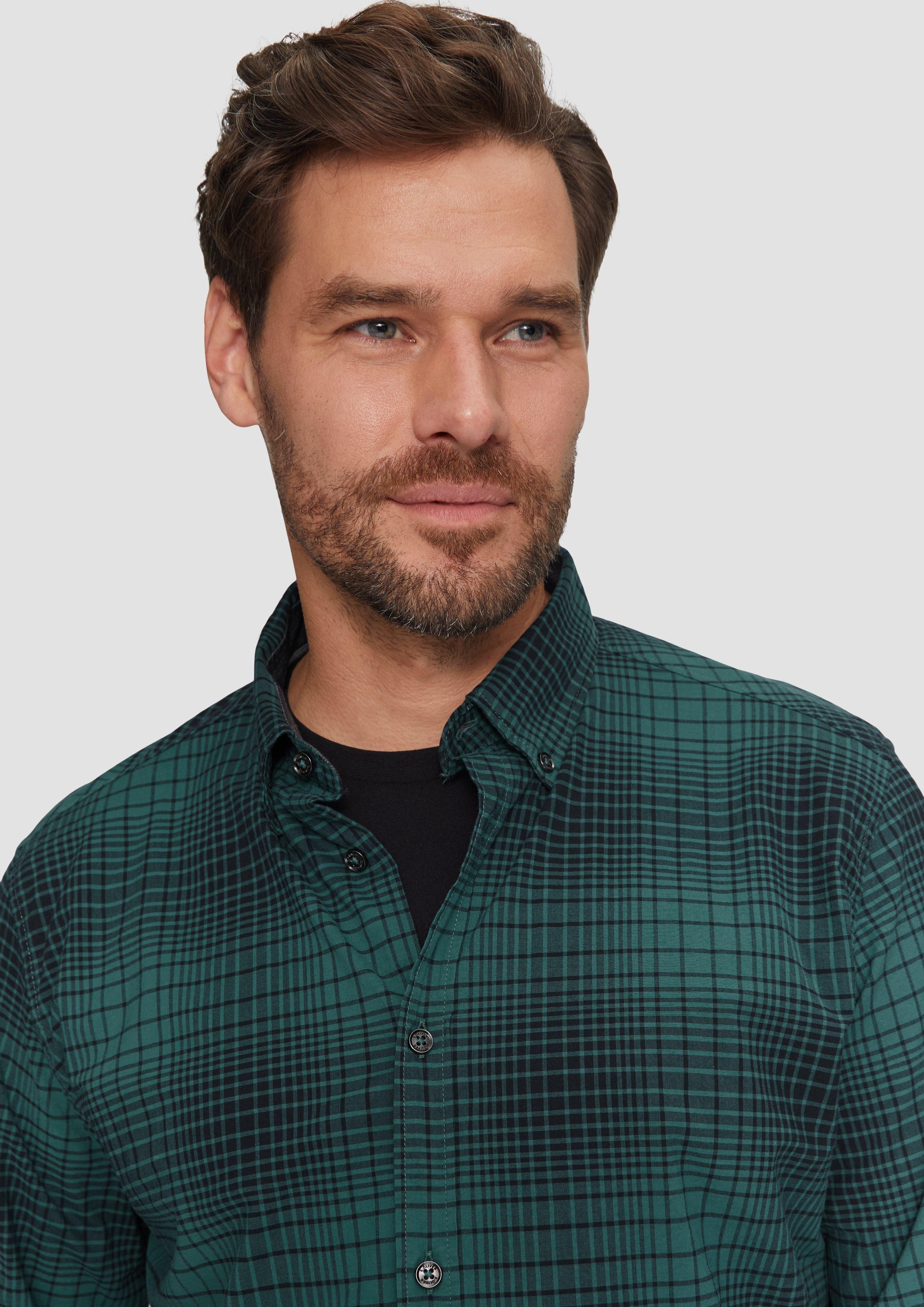 s.Oliver Langarmhemd Regular Fit: Hemd aus günstig online kaufen