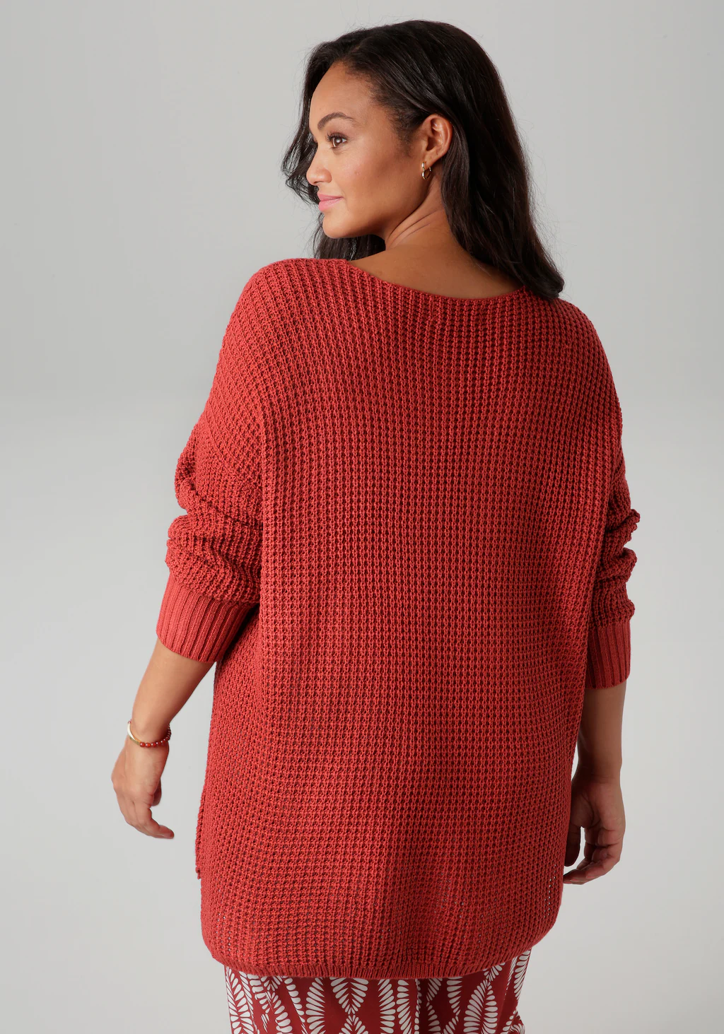 Aniston PLUS Strickpullover, im dezenten Ajour-Strickmuster - NEUE KOLLEKTI günstig online kaufen