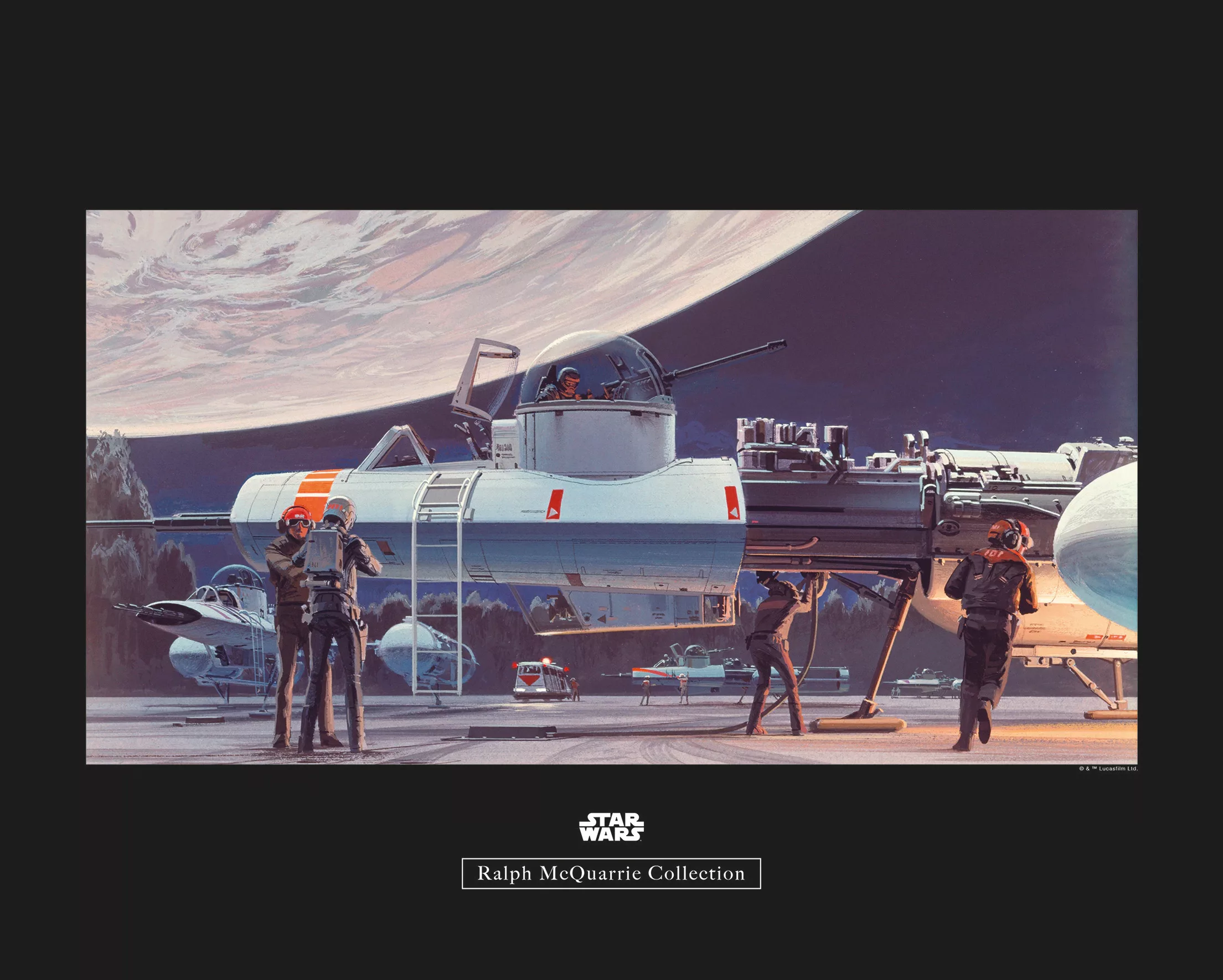 Komar Wandbild Star Wars Hangar 50 x 40 cm günstig online kaufen