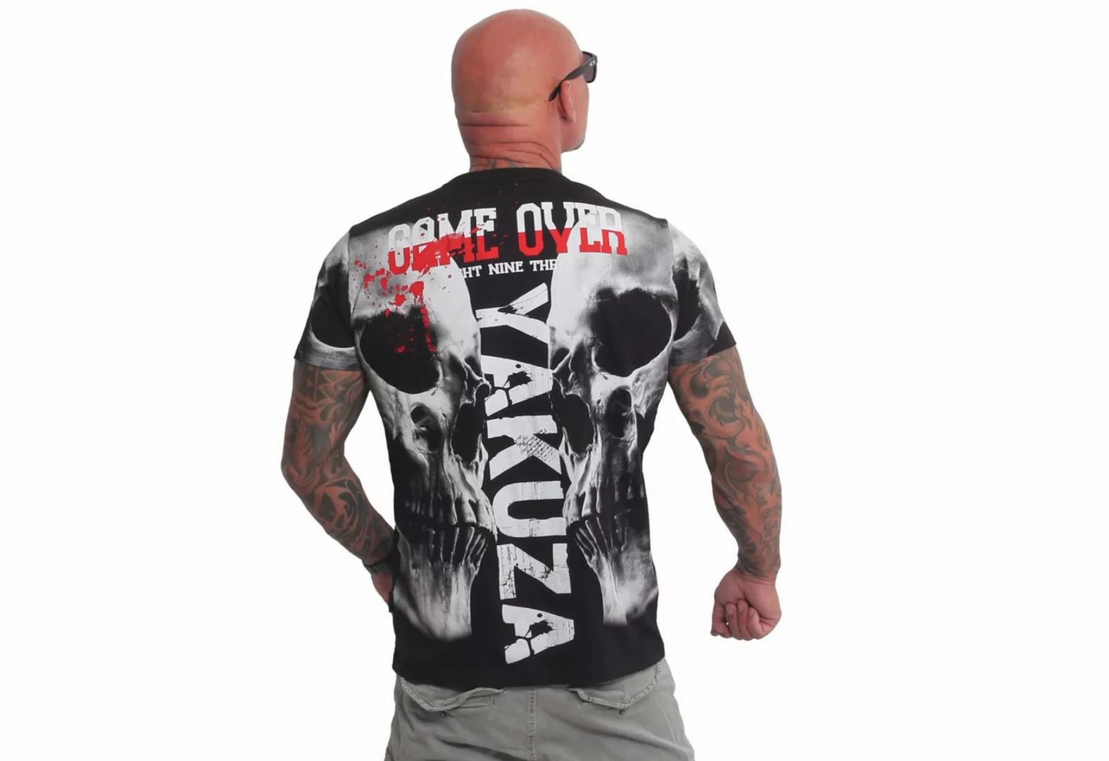 YAKUZA T-Shirt Skull V03 günstig online kaufen