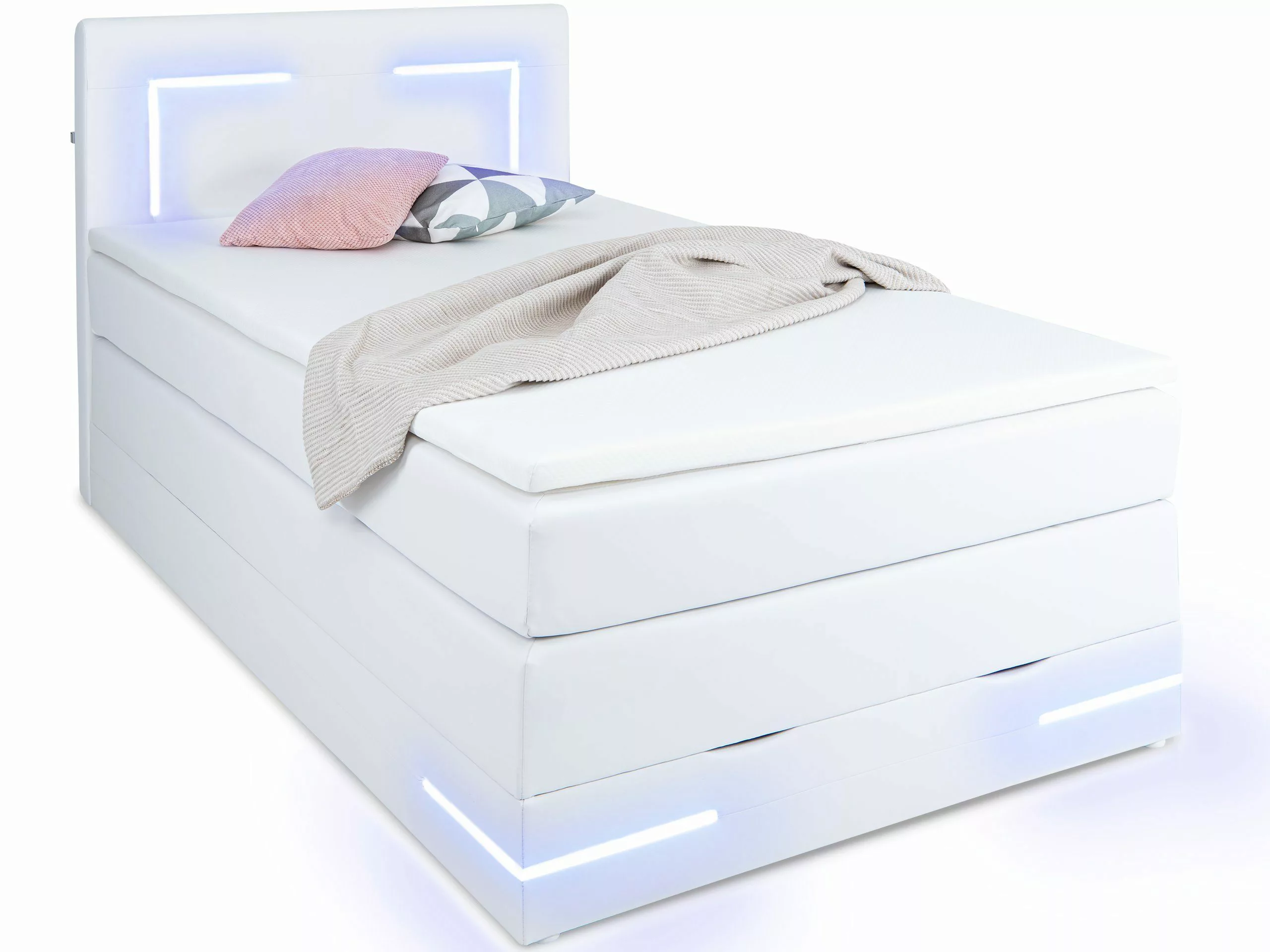 wonello Boxspringbett Lights 2.0, mit LED günstig online kaufen