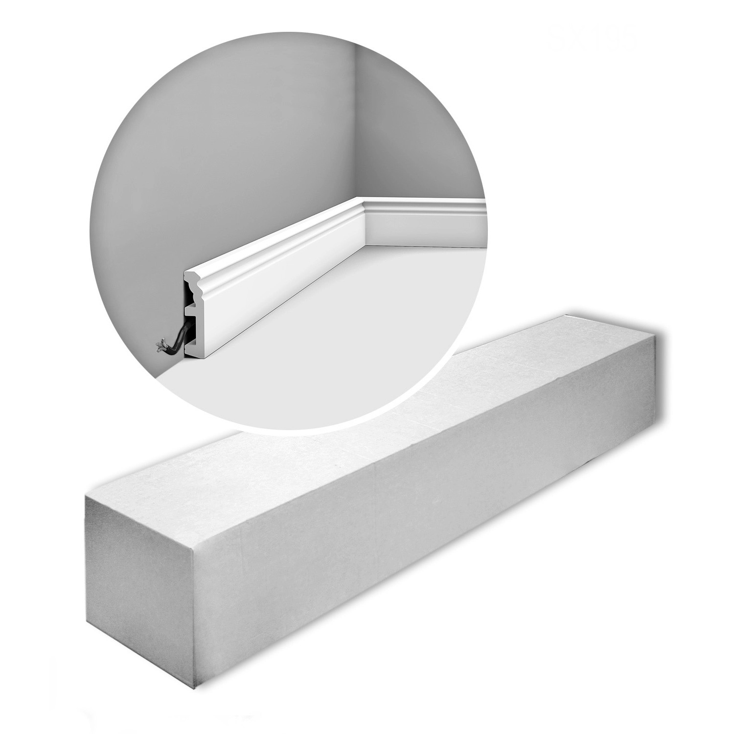 ORAC DECOR SX195-Box LUXXUS Sockelleisten 1 Karton Set mit 22 Stuckleisten günstig online kaufen