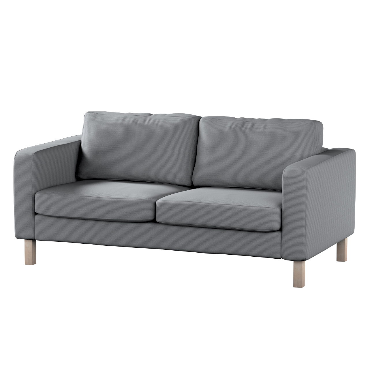 Bezug für Karlstad 2-Sitzer Sofa nicht ausklappbar, hellgrau, Sofahusse, Ka günstig online kaufen