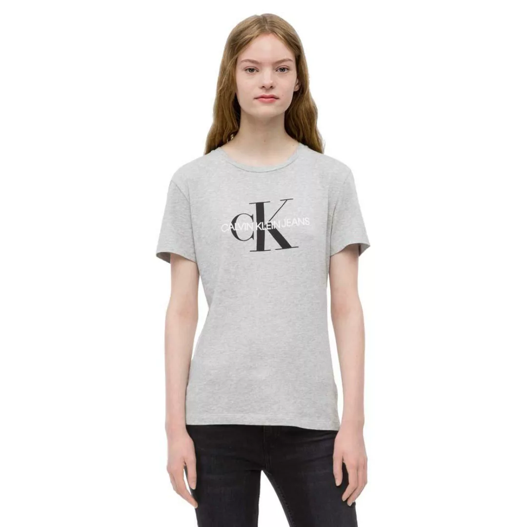 Calvin Klein Jeans Regular Fit Kurzärmeliges T-shirt XS Light Grey Heather günstig online kaufen