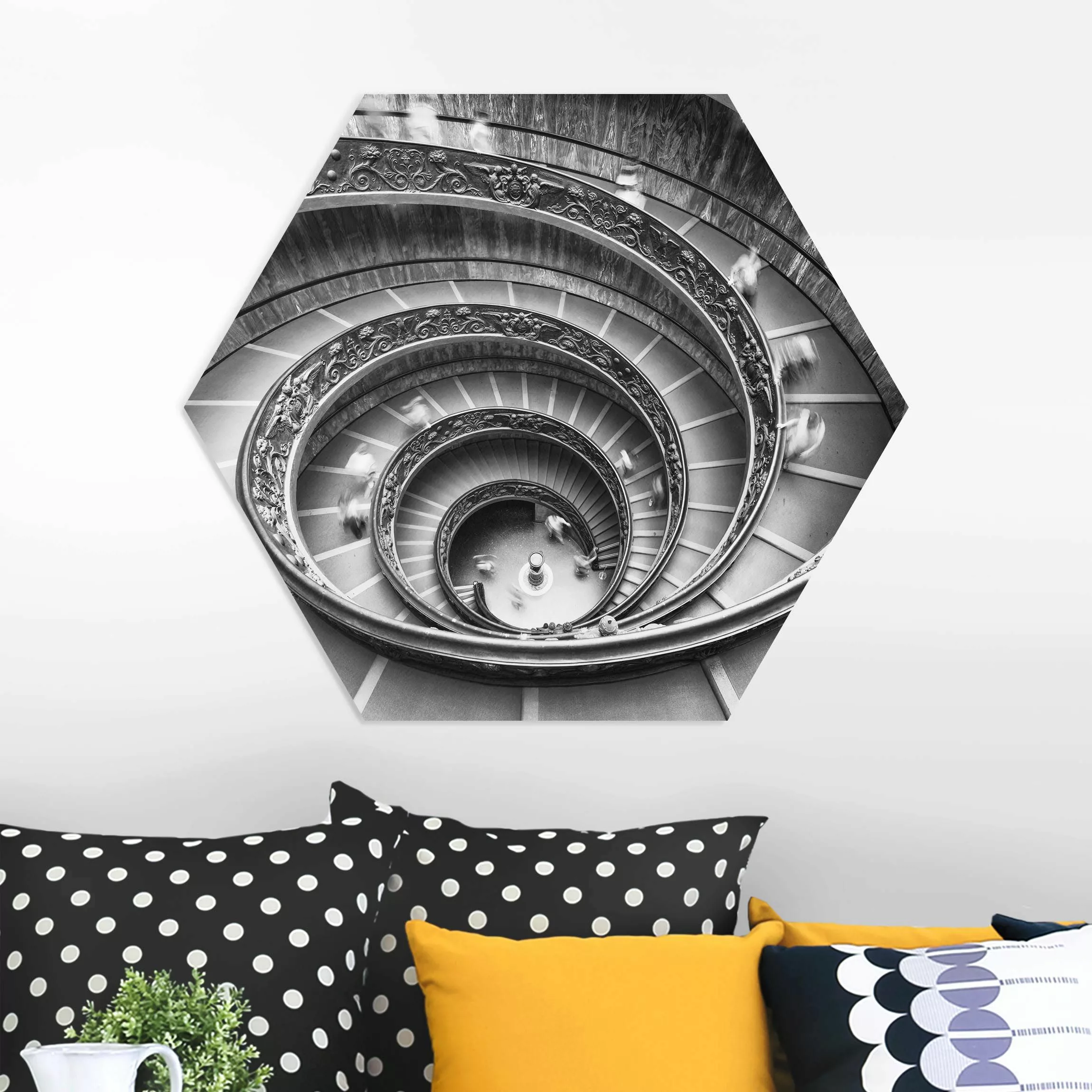 Hexagon-Forexbild Bramante Treppe günstig online kaufen