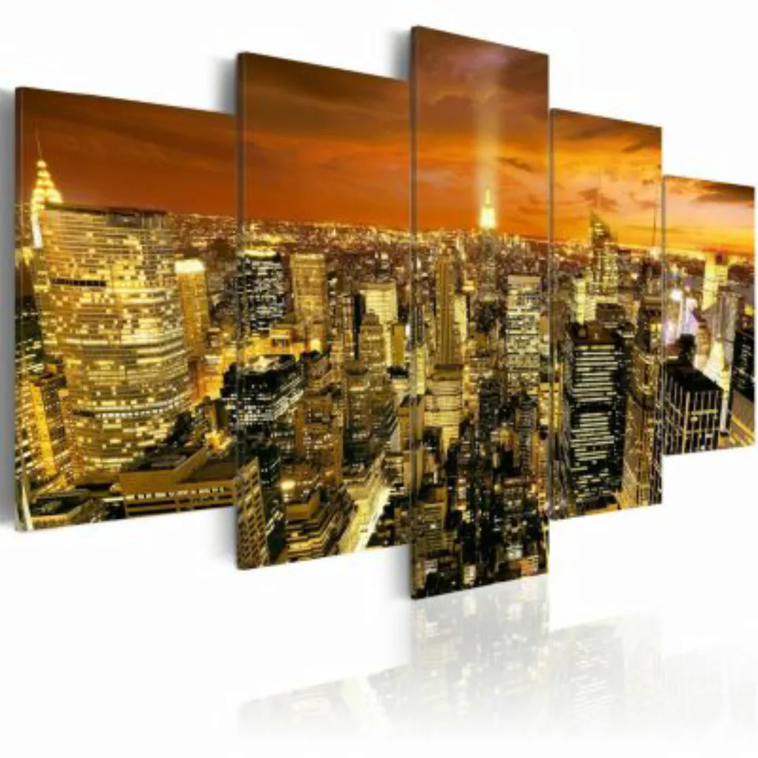 artgeist Wandbild New York: amber orange-kombi Gr. 200 x 100 günstig online kaufen