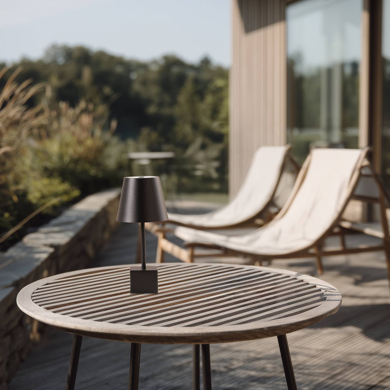 Lindby LED-Akkutischleuchte Janea CUBE, schwarz, Metall günstig online kaufen
