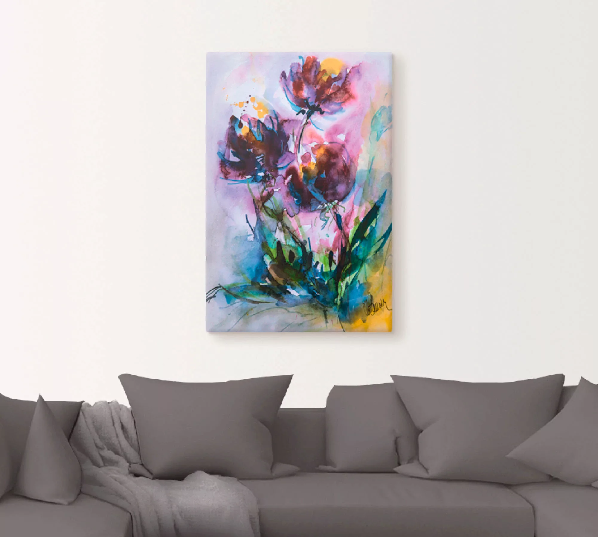 Artland Wandbild »Küchenschelle«, Blumen, (1 St.), als Alubild, Outdoorbild günstig online kaufen