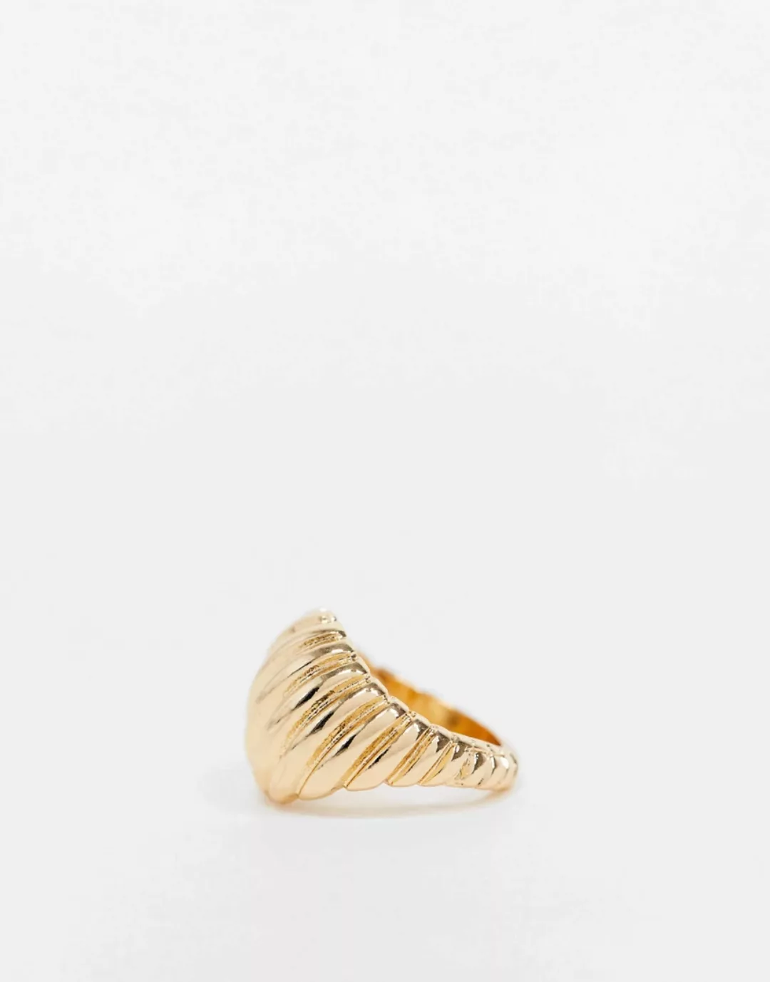 ASOS DESIGN – Goldfarbener Ring mit gedrehtem Design günstig online kaufen