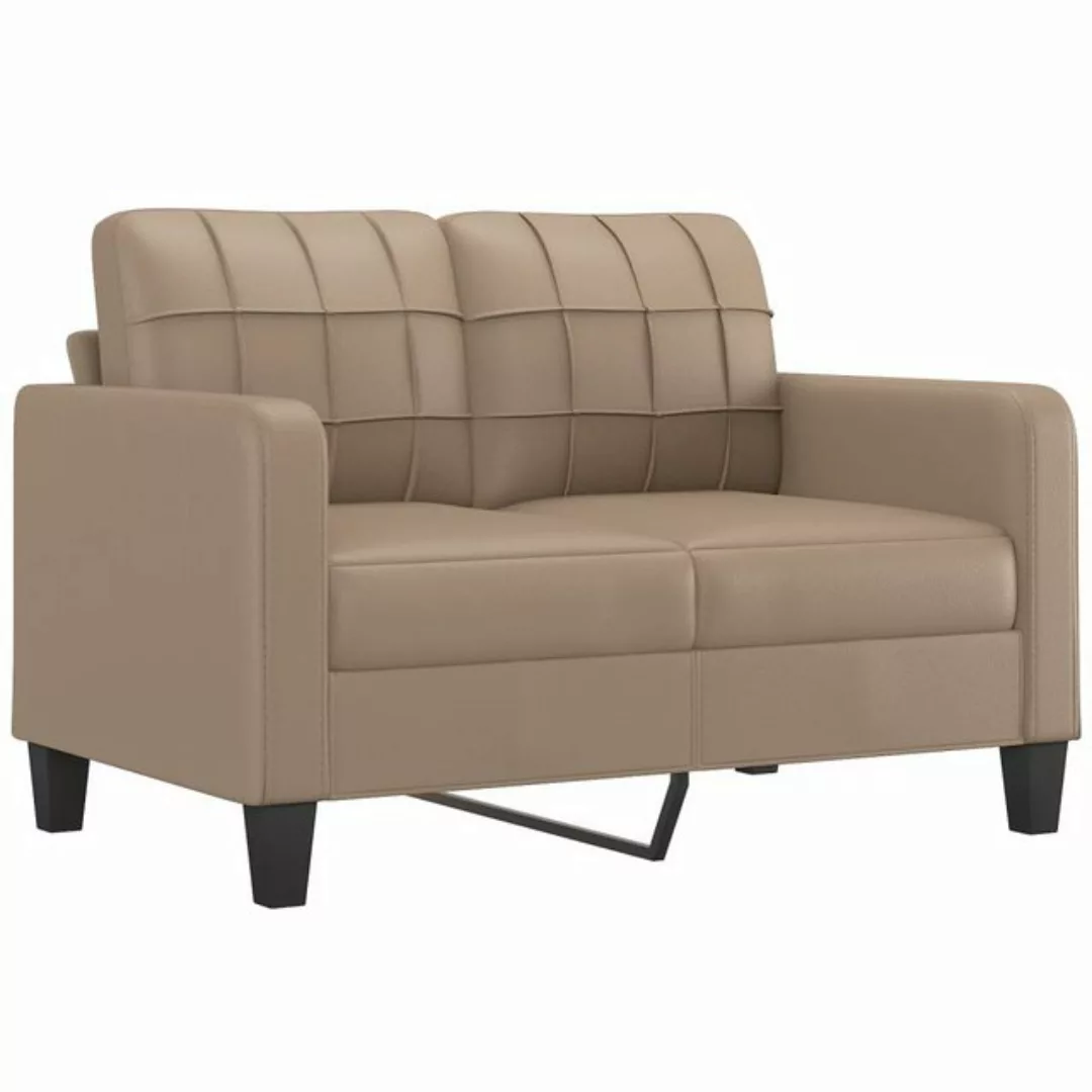 vidaXL Sofa 2-Sitzer-Sofa Couch Cappuccino-Braun 120 cm Kunstleder günstig online kaufen