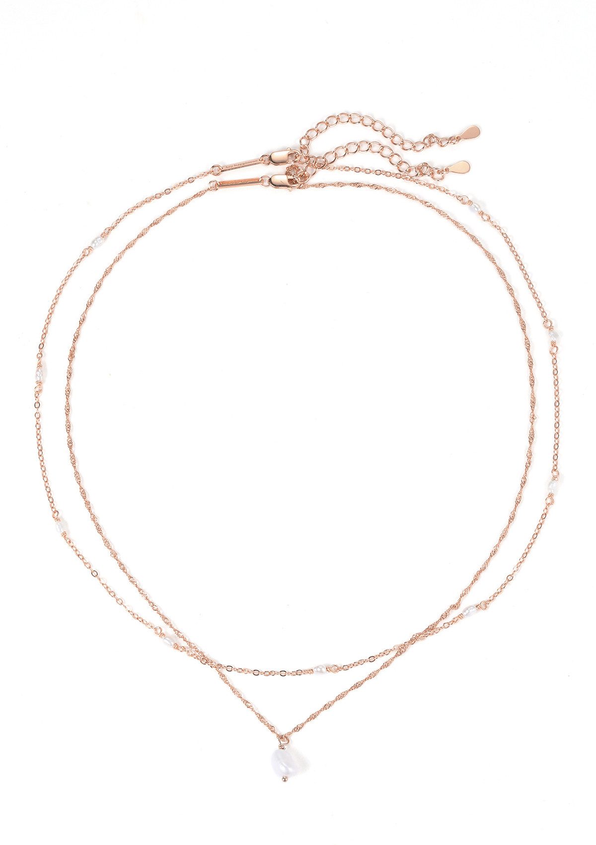 Hey Happiness Perlenketten-Set 2er Layer 925 günstig online kaufen