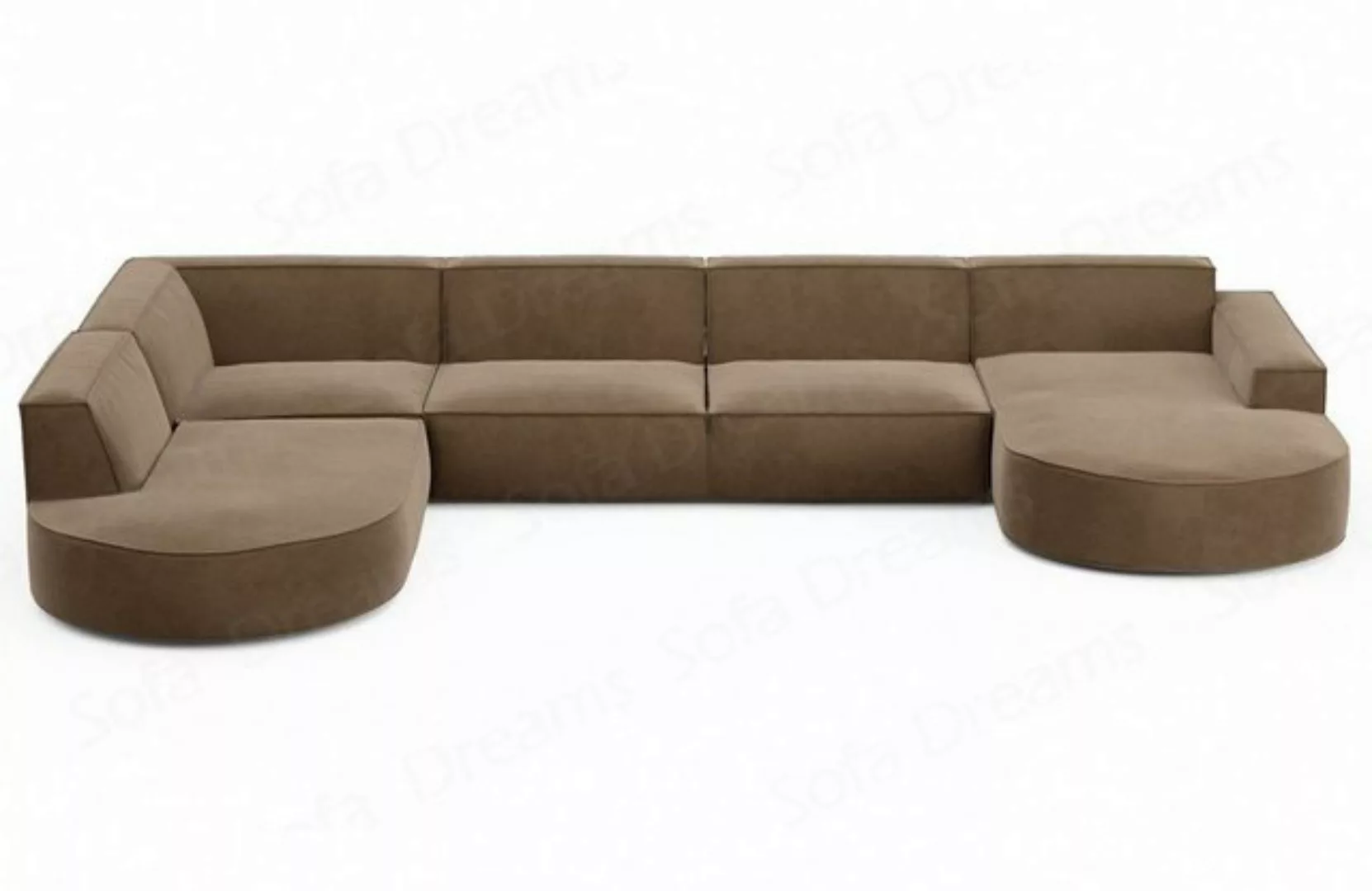Sofa Dreams Wohnlandschaft Designer Stoff Sofa Modern Couch Alegranza U For günstig online kaufen