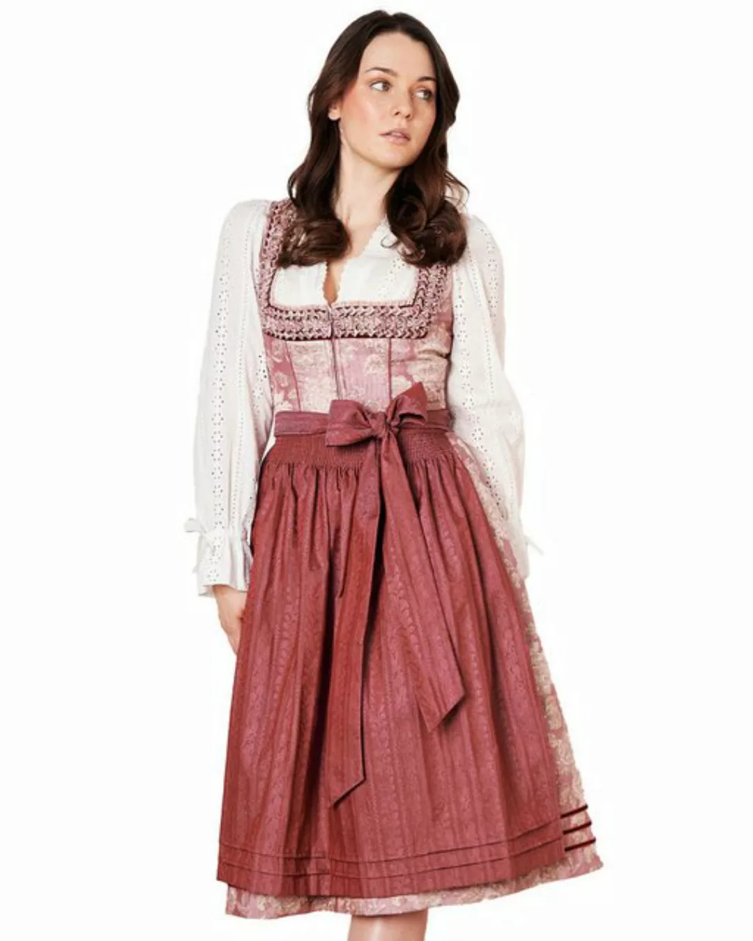 KRÜGER COLLECTION Dirndl Dirndl 'Clara' 112866, Beere 70cm günstig online kaufen