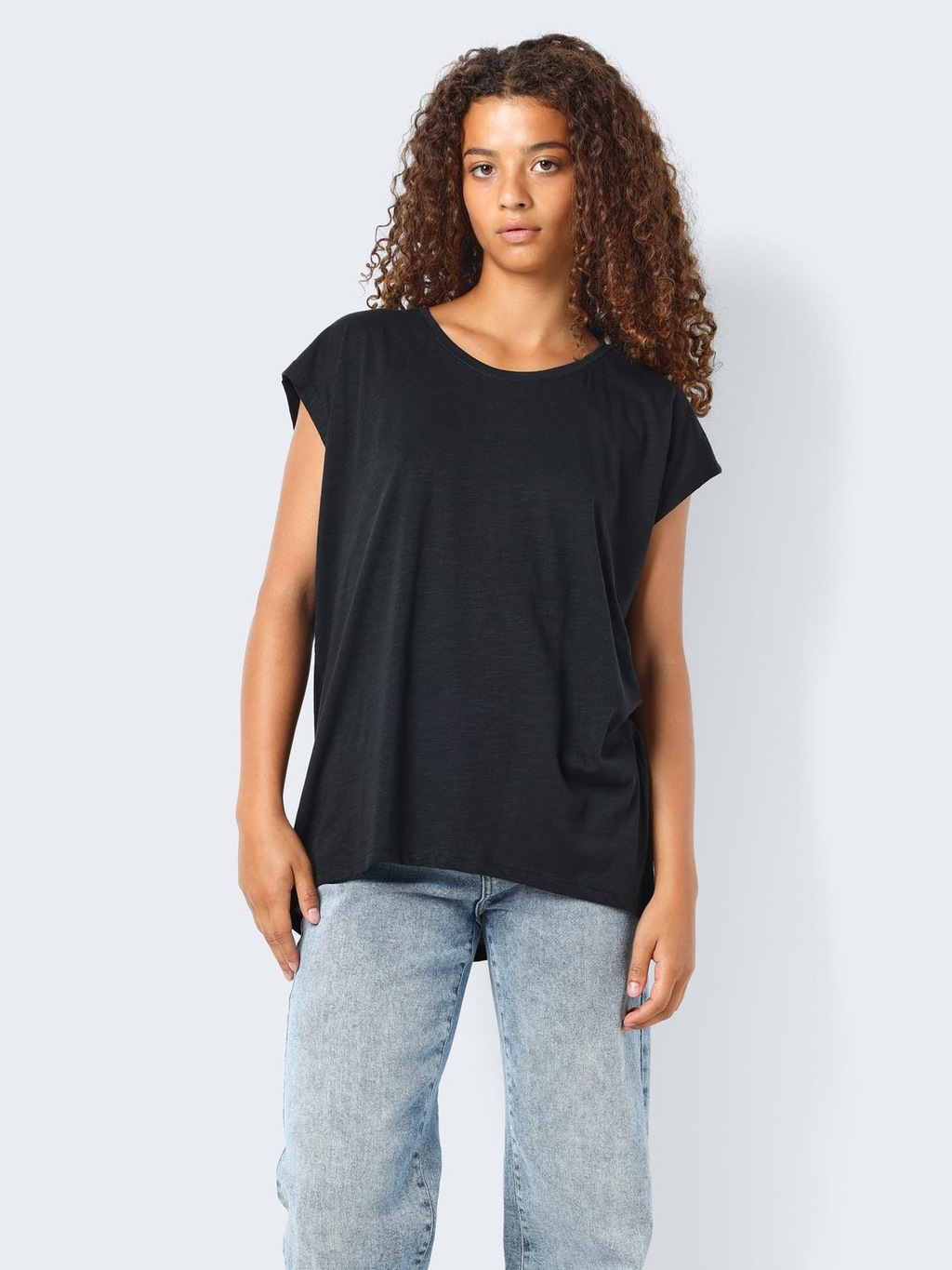 Noisy may Kurzarmshirt NMMATHILDE S/S LOOSE LONG TOP FWD NOOS günstig online kaufen