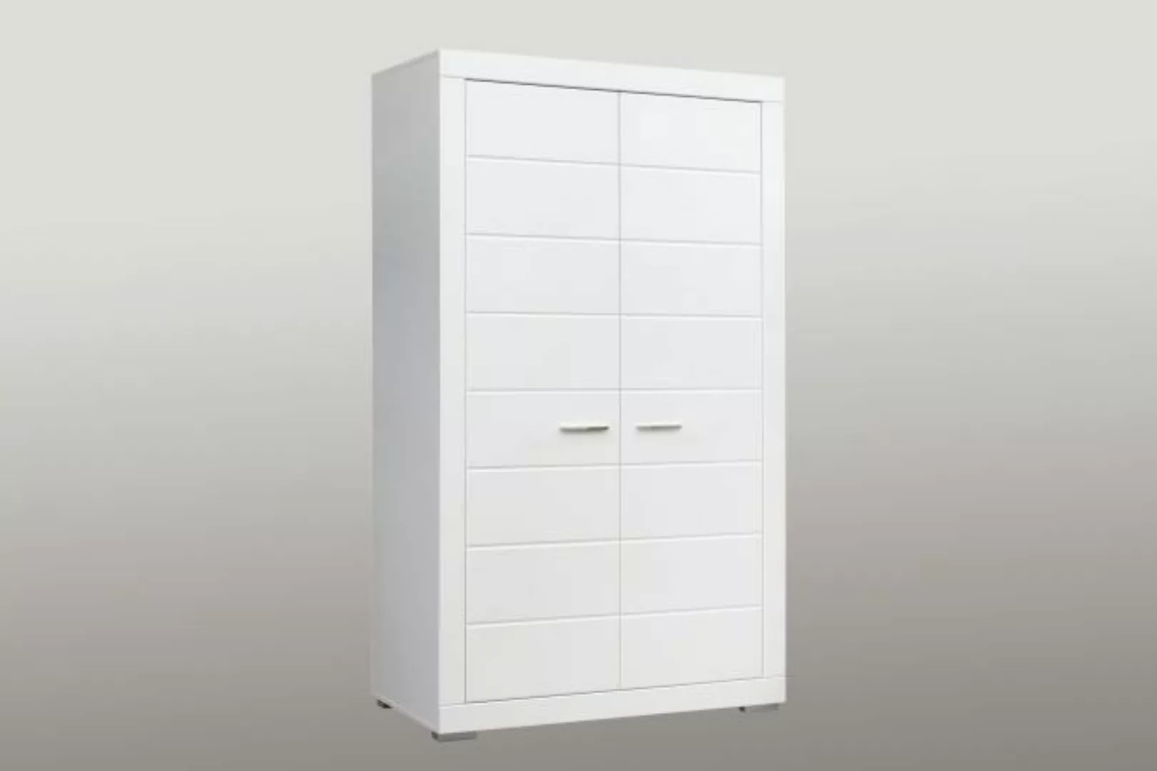 FORTE Kleiderschrank 2 Türen, 1 Stange, 1 Boden, in weiß - 116x198,5x59,3cm günstig online kaufen