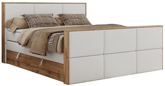 MKS MÖBEL Boxspringbett ALBERO 2 KING DUO (Packung, Set, Bettkästen, Topper günstig online kaufen