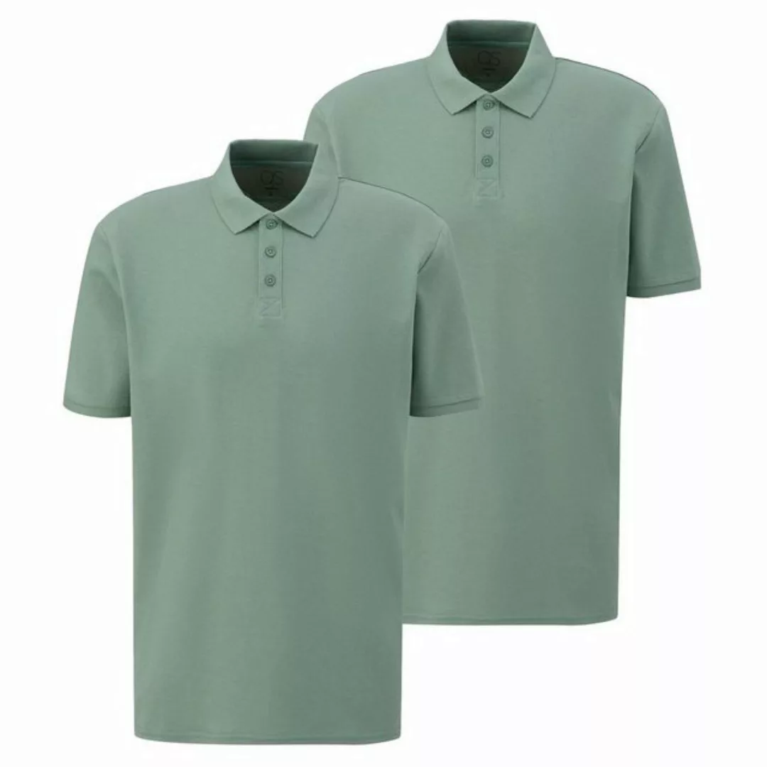 QS Poloshirt Polo-Shirt Kragen, Knöpfe, Regular fit, kurzarm, 2er Pack günstig online kaufen