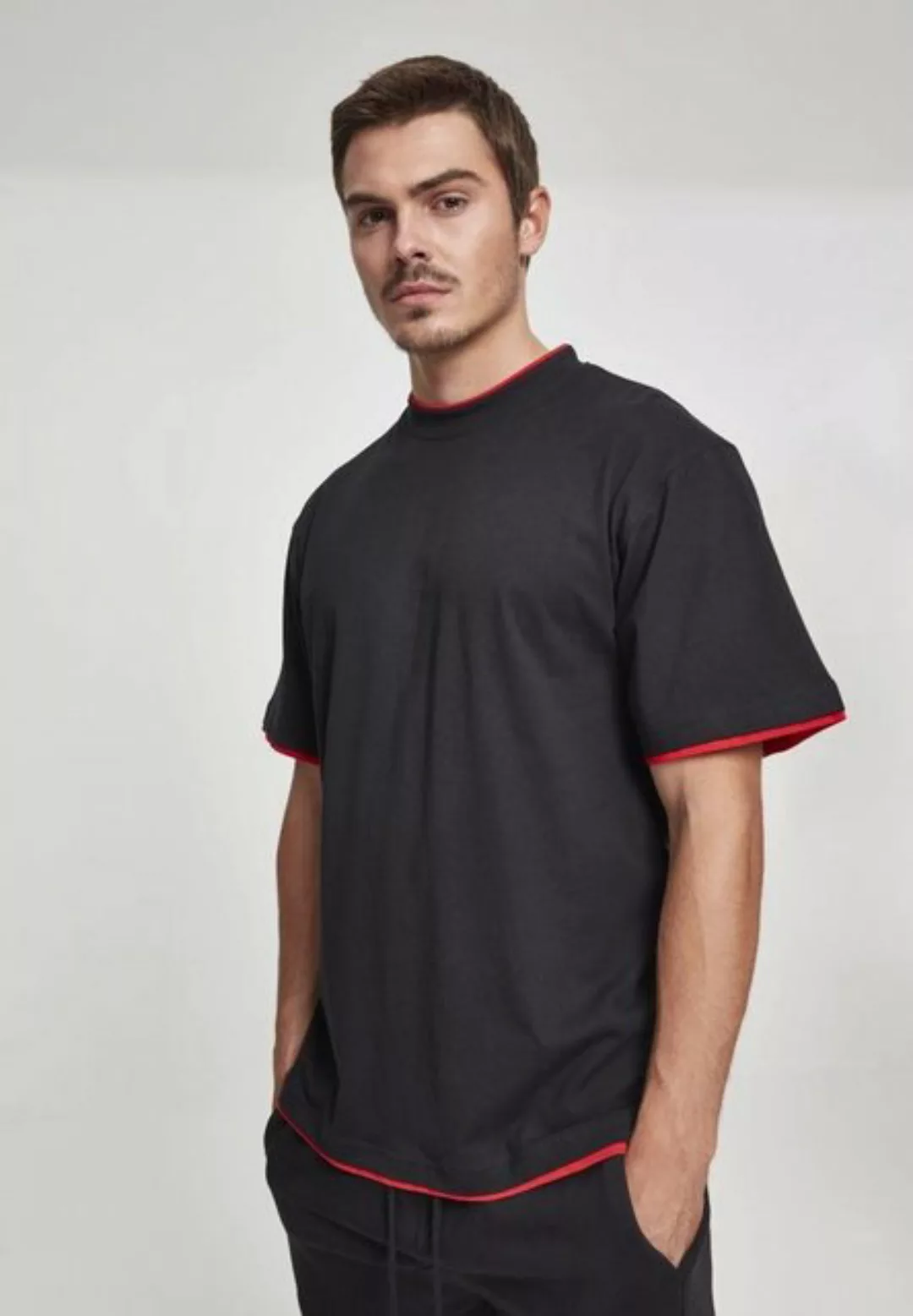 URBAN CLASSICS T-Shirt Urban Classics Herren Contrast Tall Tee (1-tlg) günstig online kaufen