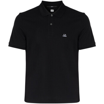 C.p. Company  T-Shirts & Poloshirts Polo aus schwarzer Stretch-Baumwolle günstig online kaufen