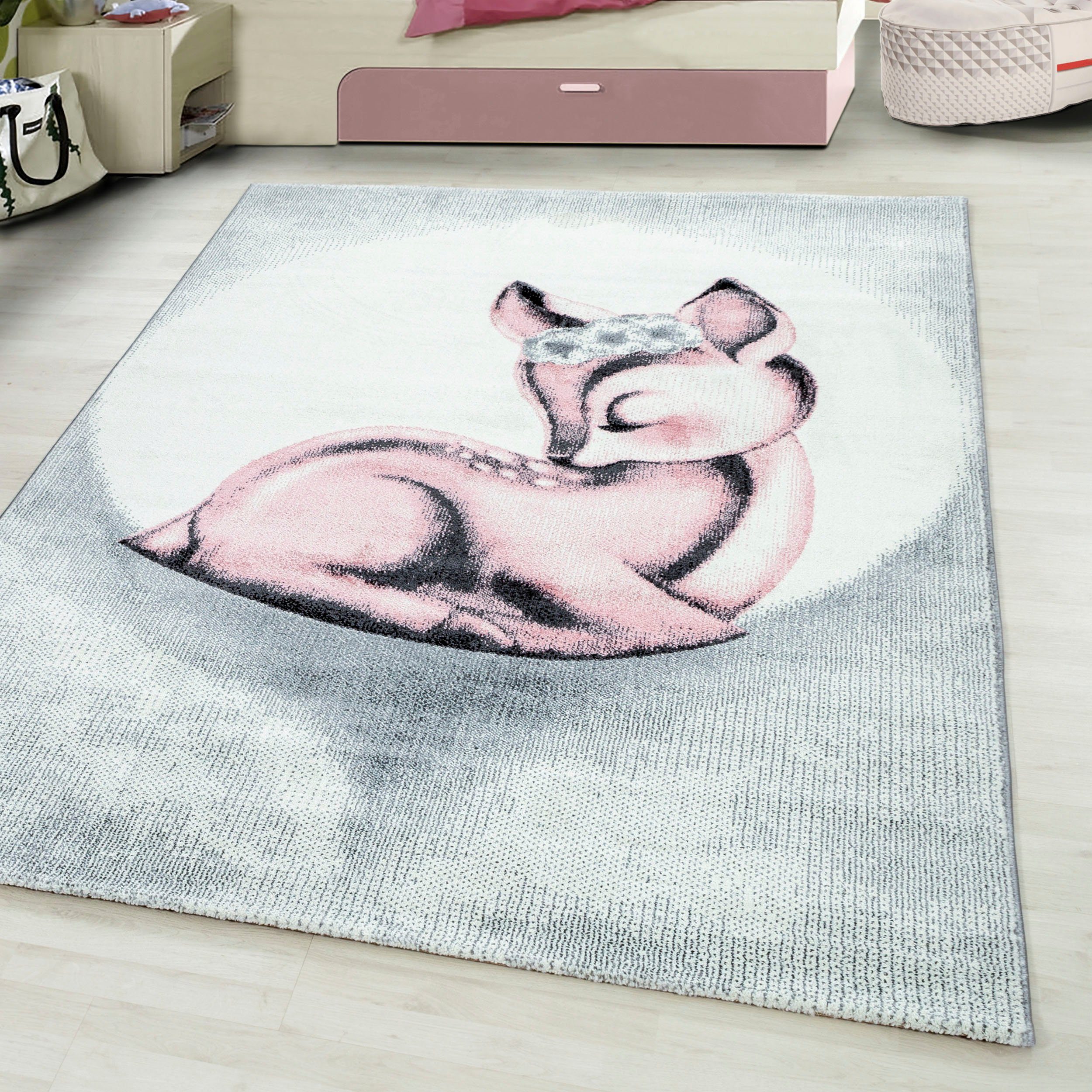 Ayyildiz Teppiche Kinderteppich »Bambi 850«, rechteckig, 11 mm Höhe, auch i günstig online kaufen