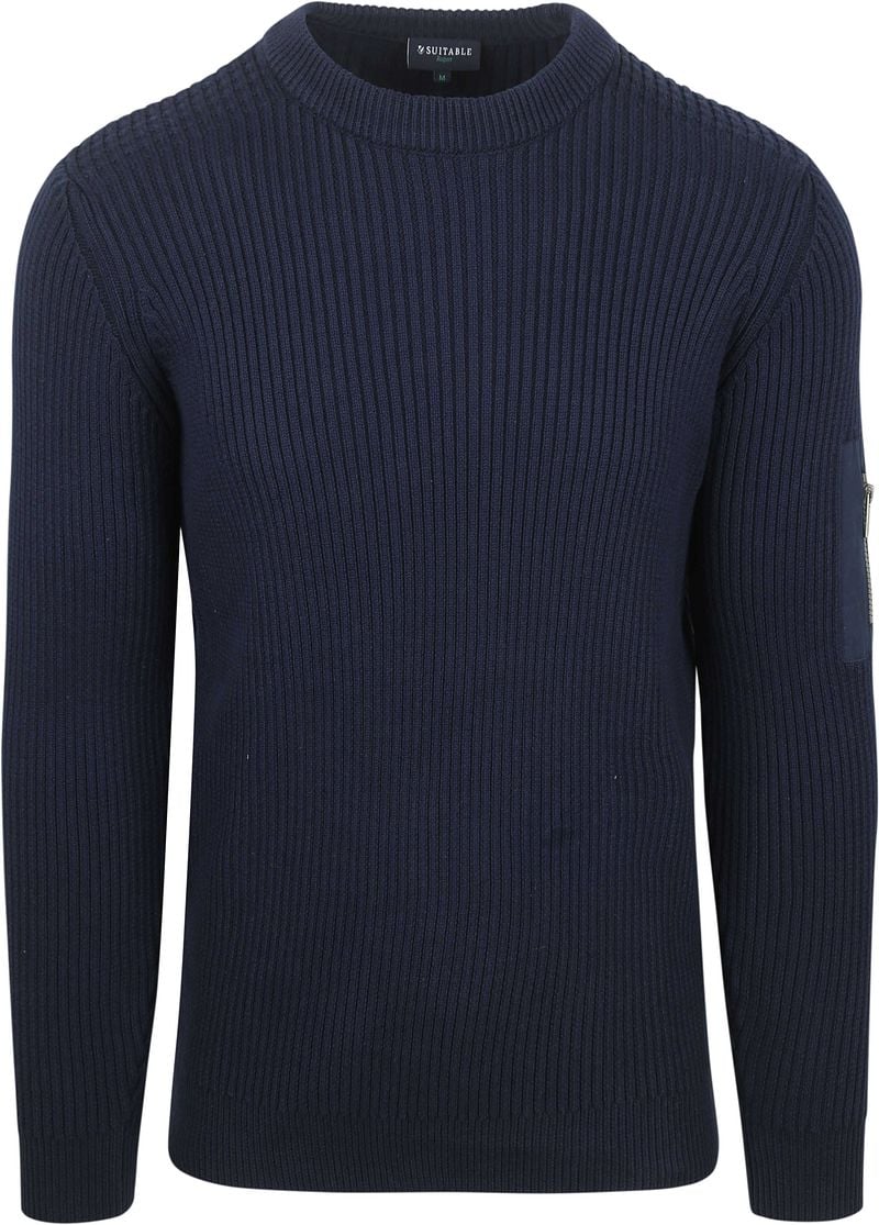 Suitable Mou Pullover Navy - Größe L günstig online kaufen