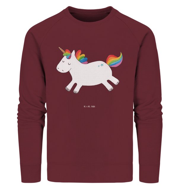 Mr. & Mrs. Panda Longpullover Größe XXL Einhorn Happy - Burgundy - Geschenk günstig online kaufen