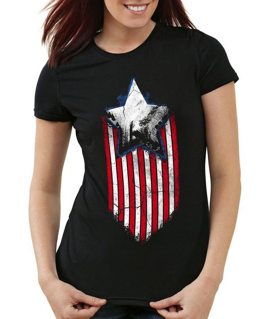 style3 T-Shirt USA Stars Stripes Amerika Held us Flagge Superheld States ca günstig online kaufen