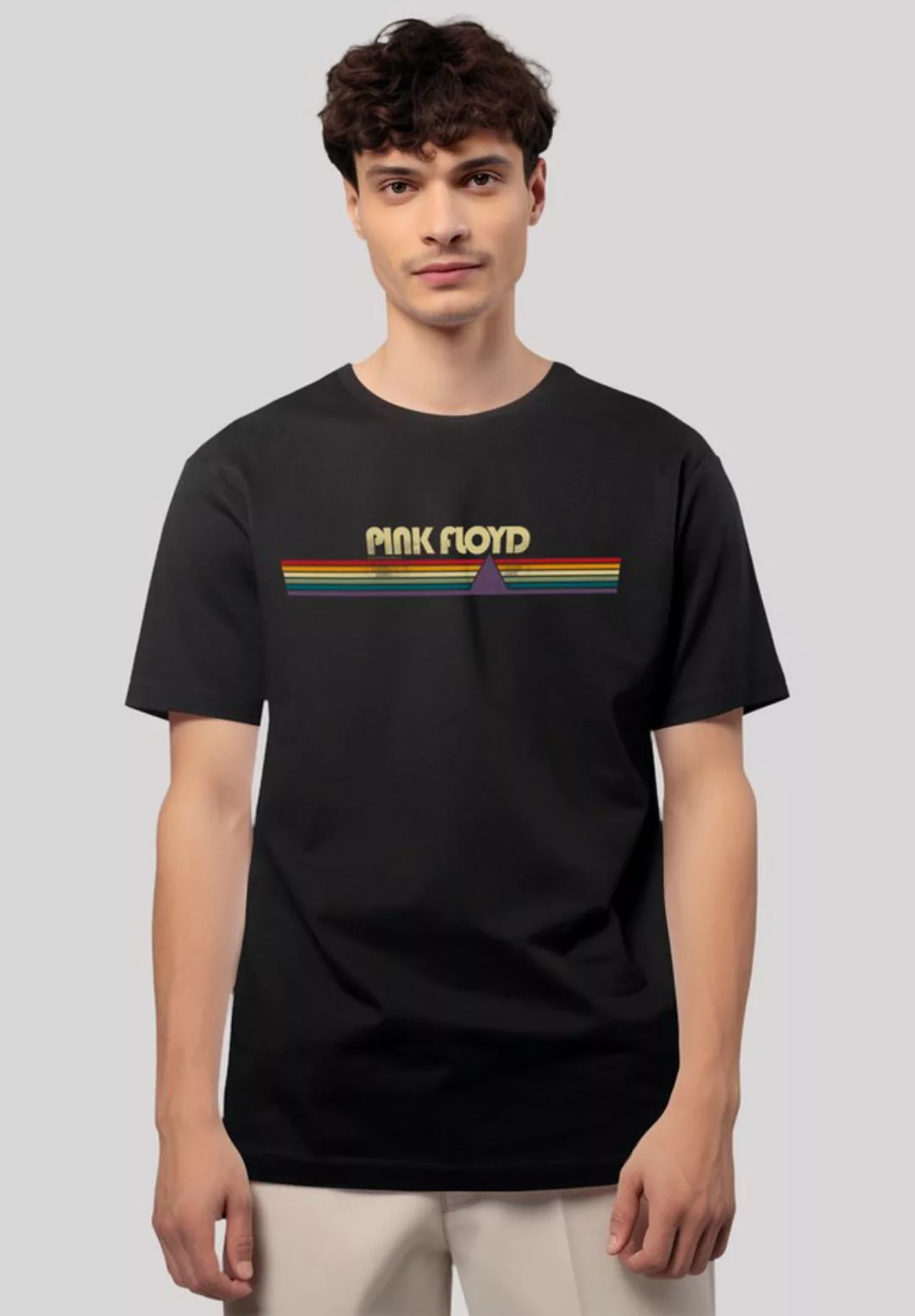 F4NT4STIC T-Shirt Pink Floyd Prism Retro Stripes Premium Qualität günstig online kaufen