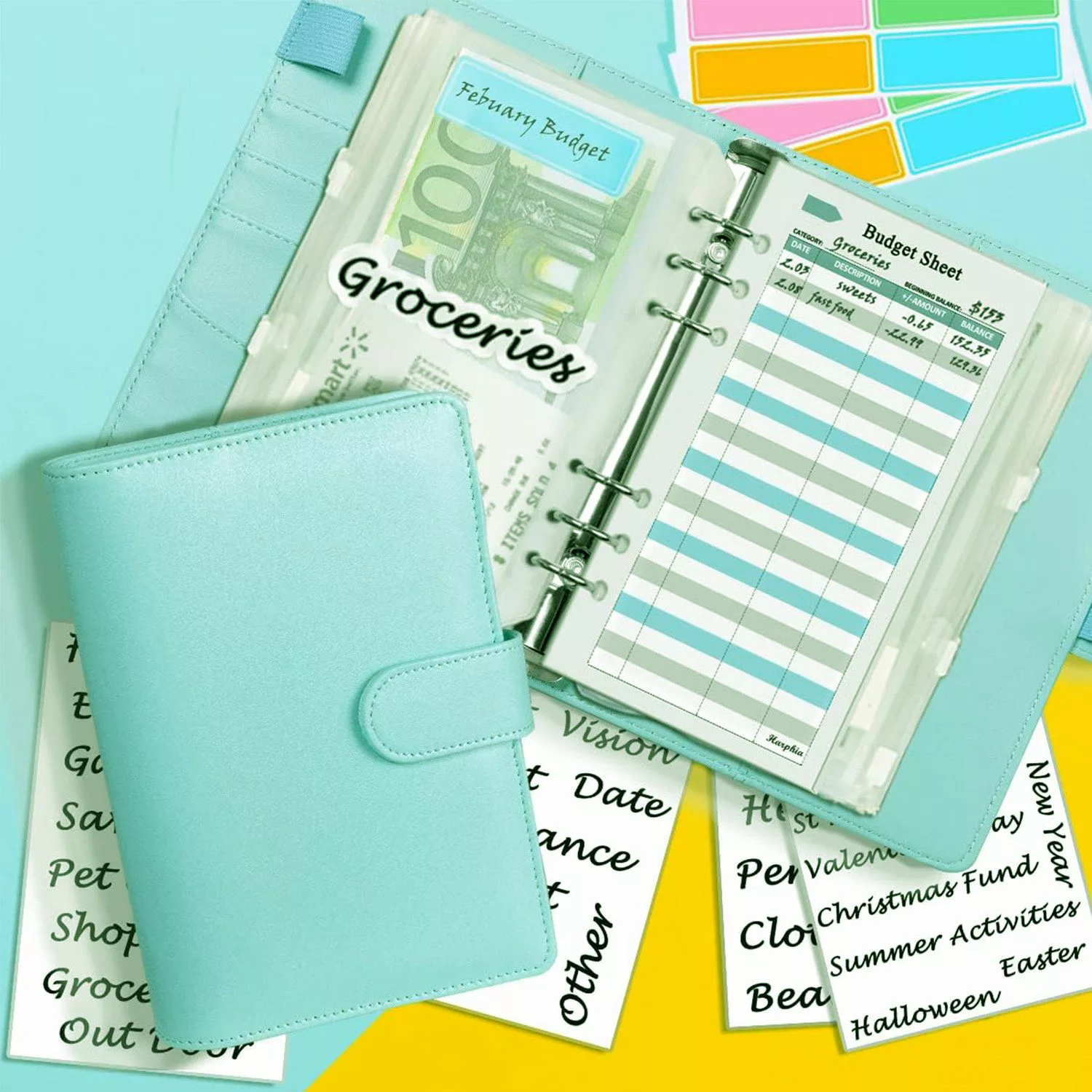 RWEUOQ Ringbuchmappe Haushaltsbuch Budgetplaner Budget Binder günstig online kaufen