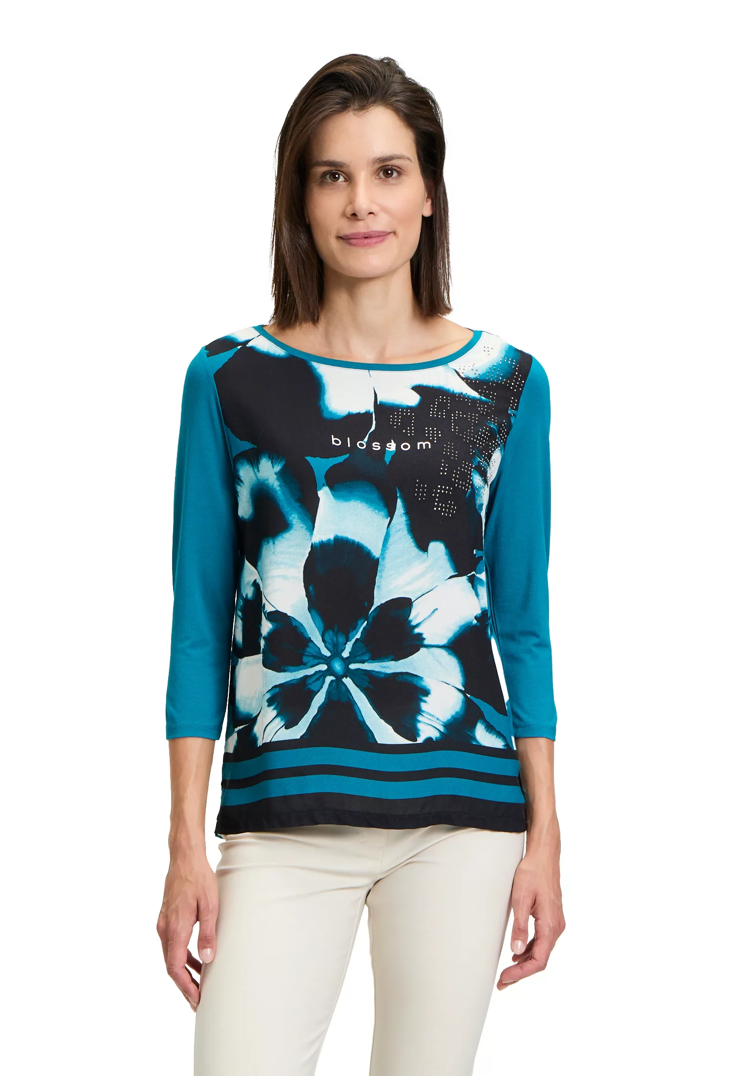 Betty Barclay 3/4-Arm-Shirt "Betty Barclay Blusenshirt mit Aufdruck", Glitz günstig online kaufen