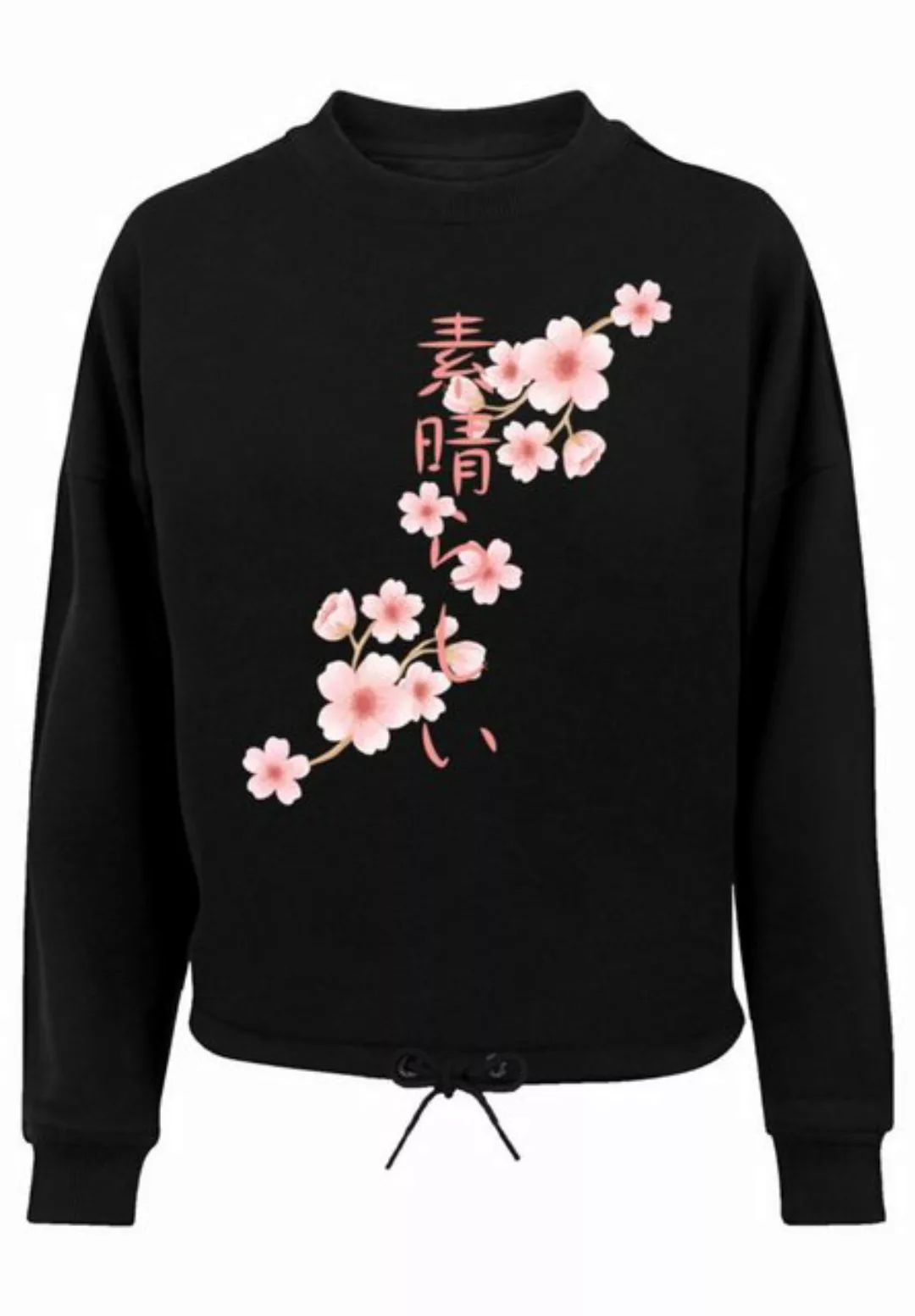 F4NT4STIC Sweatshirt Kirschblüten Asien Print günstig online kaufen