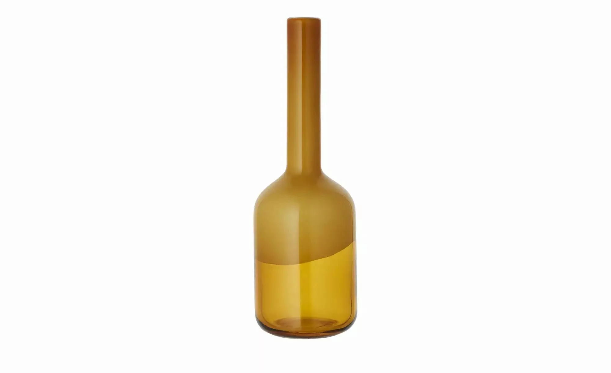 HOME STORY Vase ¦ gelb ¦ Glas  ¦ Maße (cm): H: 46  Ø: 15 Accessoires > Vase günstig online kaufen