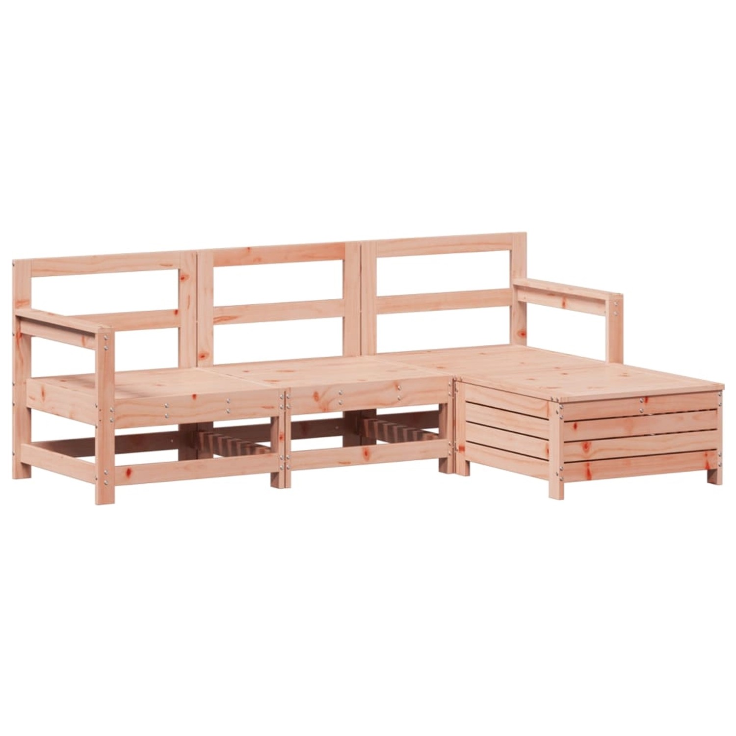 vidaXL 4-Tlg Garten-Sofagarnitur Massivholz Douglasie 3250802 günstig online kaufen