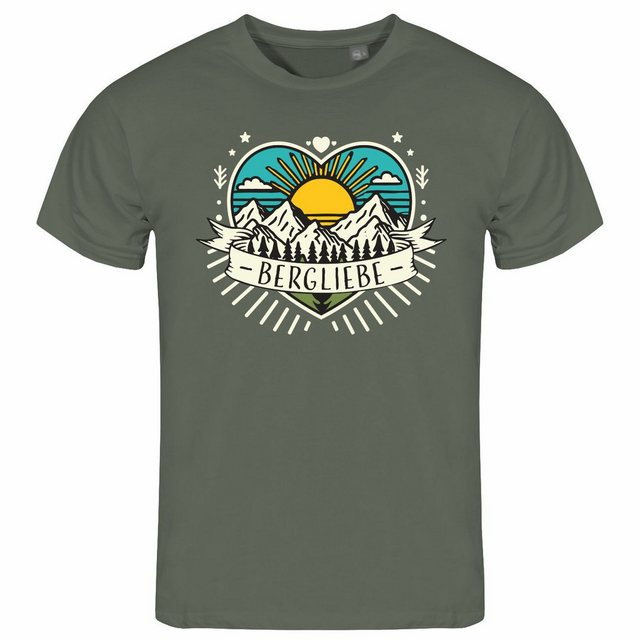 deinshirt Print-Shirt Herren T-Shirt Ich Liebe die Berge Funshirt mit Motiv günstig online kaufen