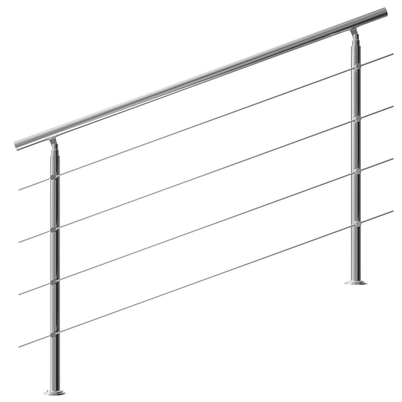 Treppengeländer Edelstahl 160cm 4 Streben günstig online kaufen