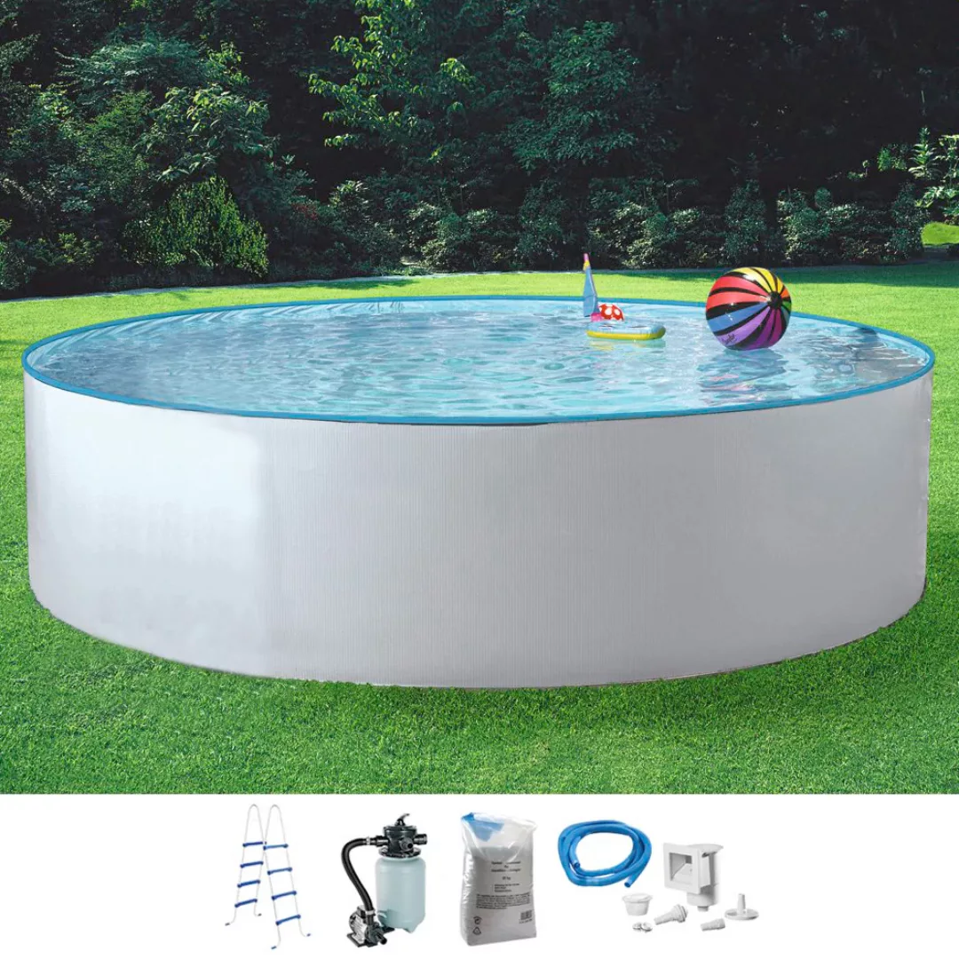 KONIFERA Rundpool "KENO", (Set, 5 tlg.), inkl. hochwertigem Zubehör, Tiefe günstig online kaufen