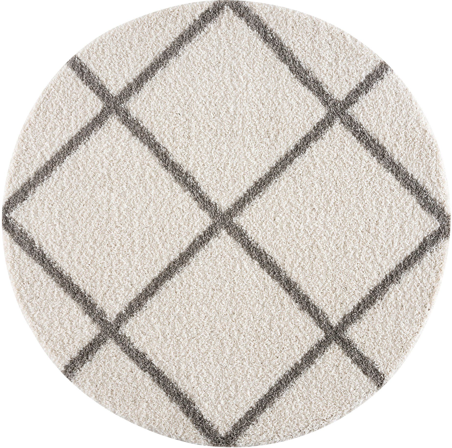Sanat Hochflor-Teppich »Madrid«, rund, 30 mm Höhe, Wohnzimmer, Langflor, Sh günstig online kaufen
