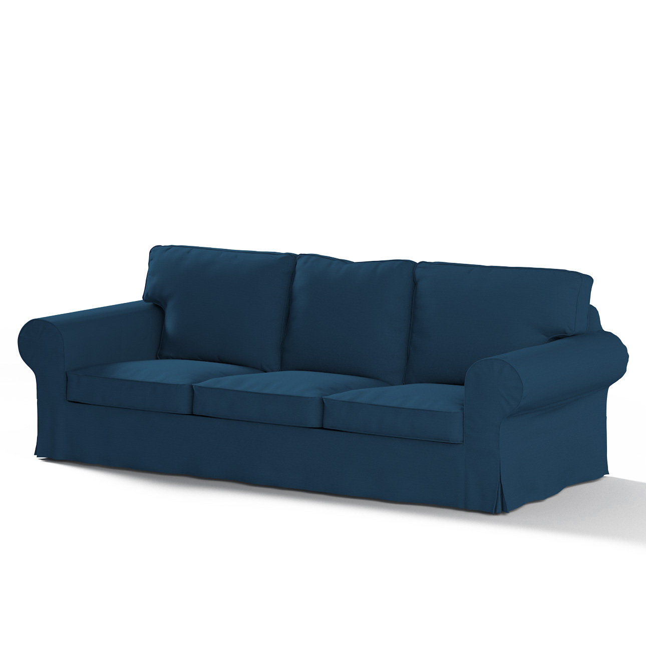 Bezug für Ektorp 3-Sitzer Sofa nicht ausklappbar, marinenblau , Sofabezug f günstig online kaufen