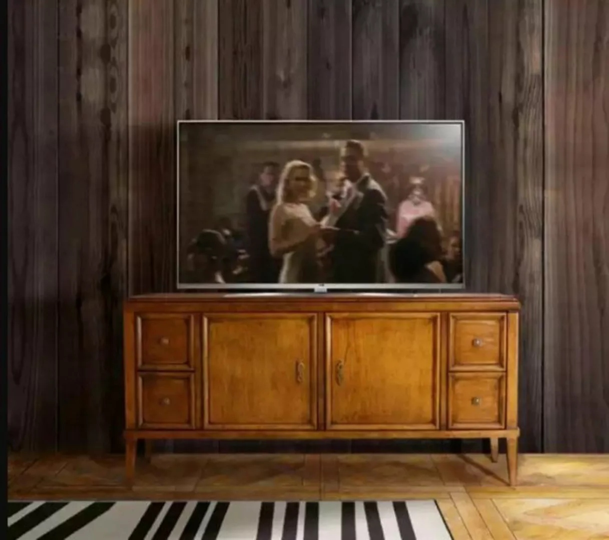 JVmoebel TV-Schrank TV-Ständer Wohnzimmer Braun Möbel Holz Sideboard Stil K günstig online kaufen