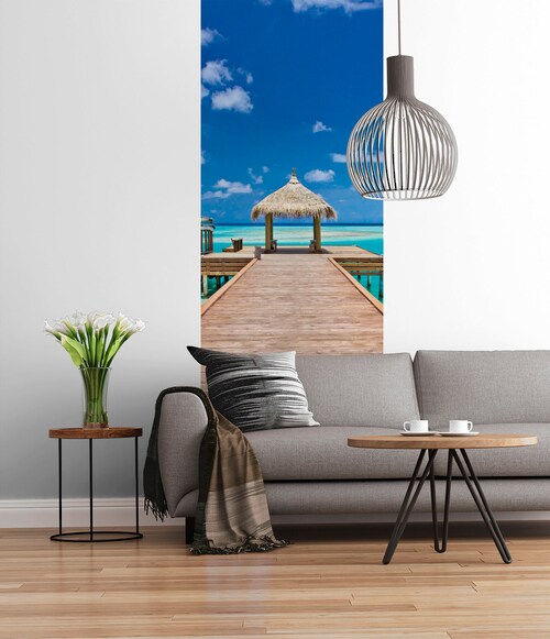 Komar Fototapete »Digitaldruck Vlies - Beach Resort - Größe 100 x 280 cm«, günstig online kaufen