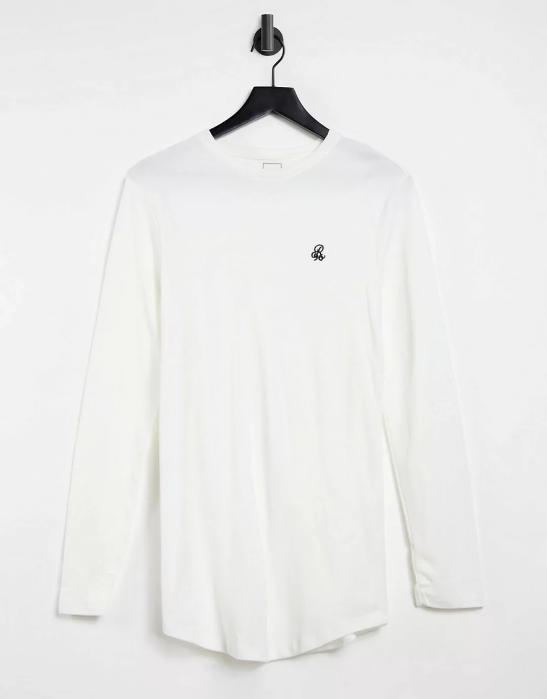 River Island – Langärmliges Shirt in Weiß günstig online kaufen