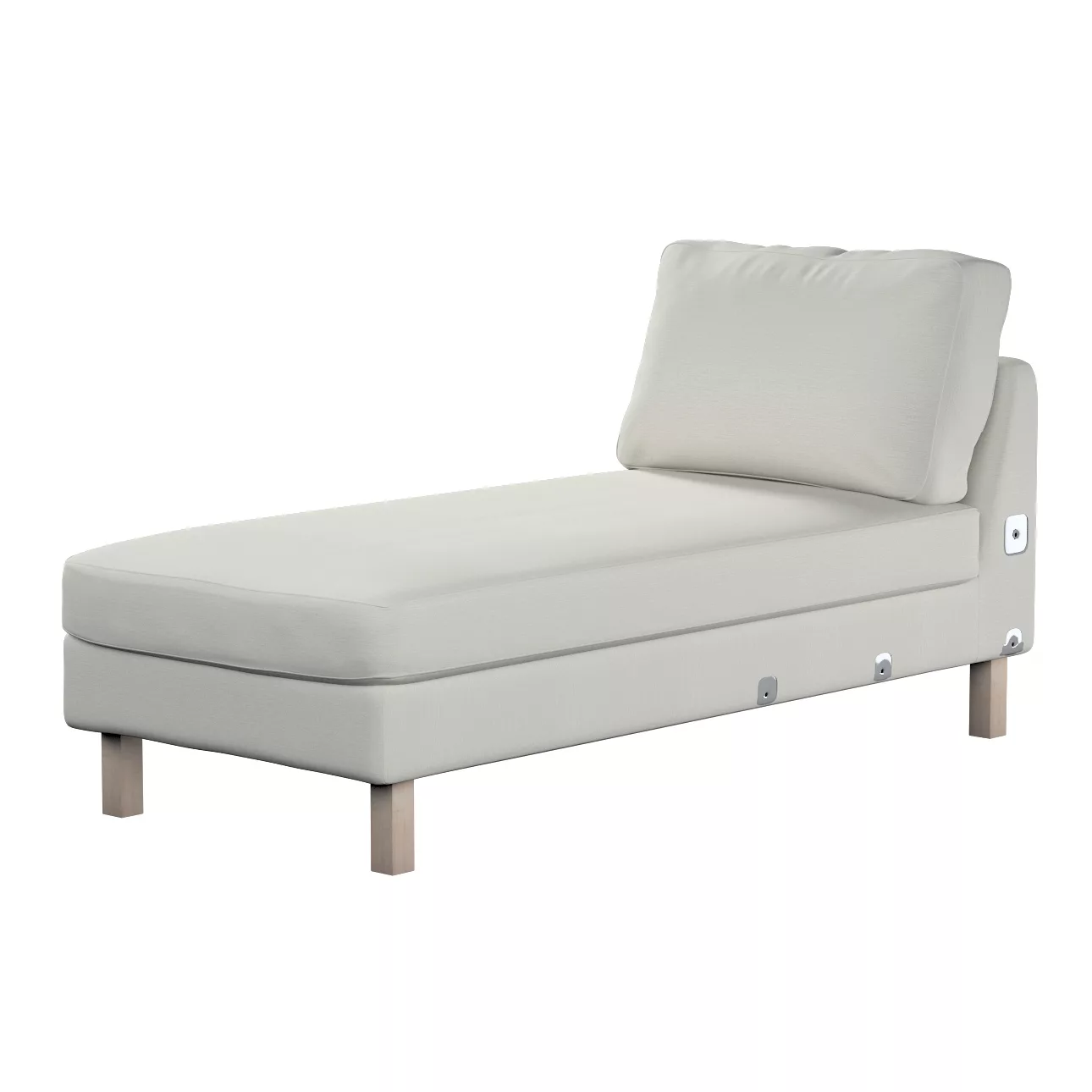 Bezug für Karlstad Recamiere Zustellsofa, kurz, mittelgrau, Bezug für Karls günstig online kaufen