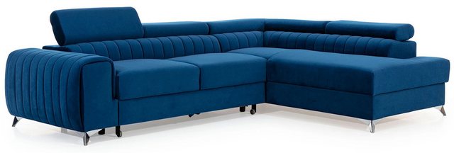 DB-Möbel Ecksofa "Lurence" Schlafsofa Wohnlandschaft Links Rechts Couch Bet günstig online kaufen