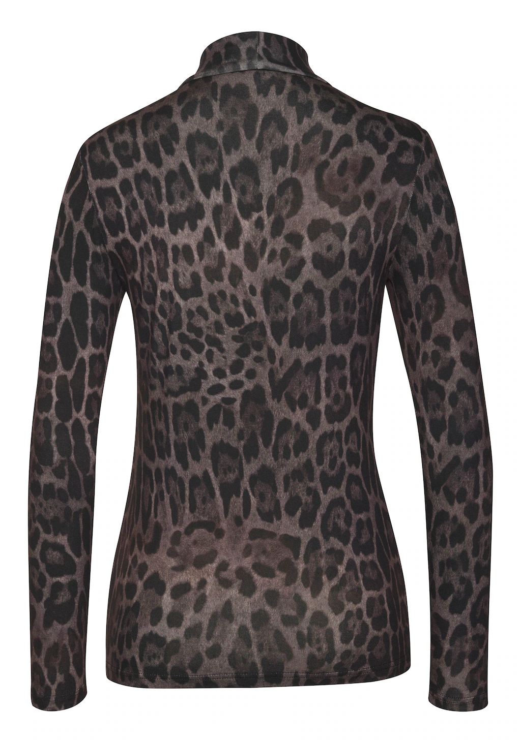 LASCANA Rollkragenshirt, mit Animalprint, Jerseyshirt, modisches Basic günstig online kaufen