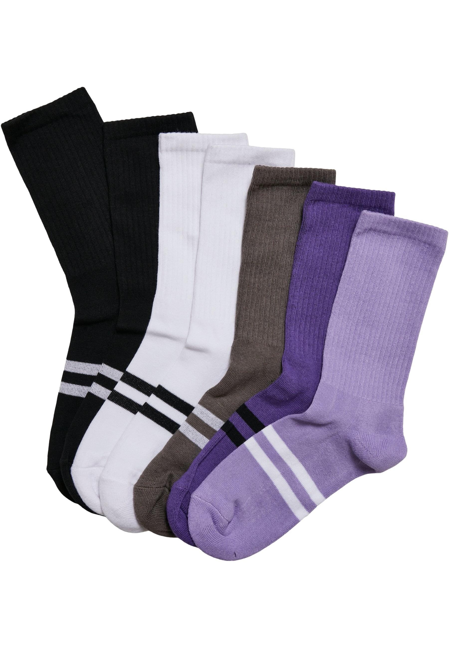 URBAN CLASSICS Basicsocken "Urban Classics Unisex Double Stripes Socks 7-Pa günstig online kaufen