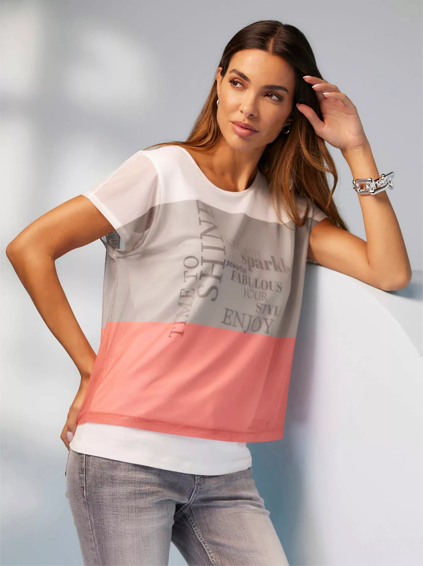 heine T-Shirt "Druck-Shirt", (1 tlg.) günstig online kaufen