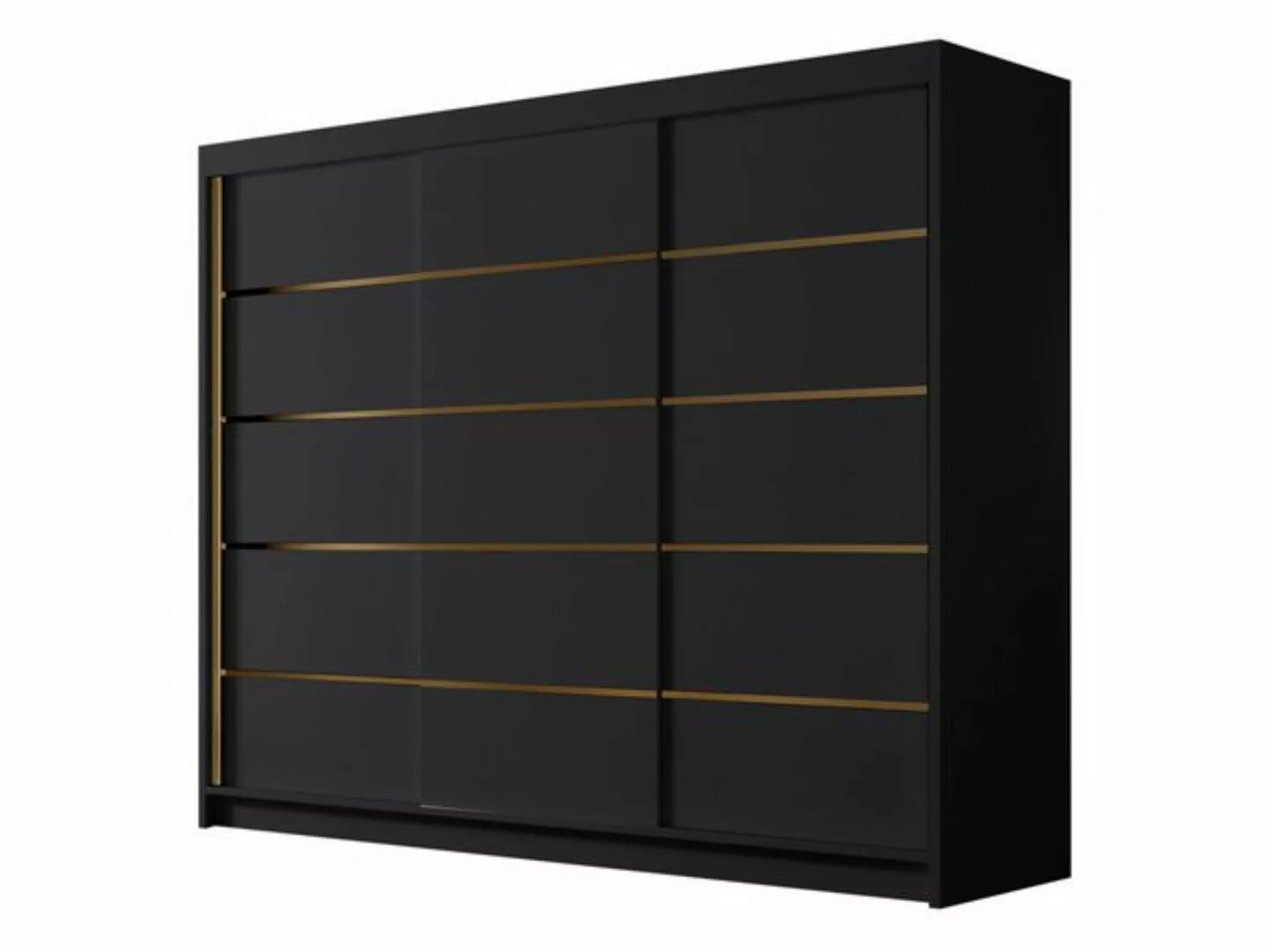 MIRJAN24 Kleiderschrank Amber VII (mit drei Schwebetüren) 250x58x215 cm günstig online kaufen