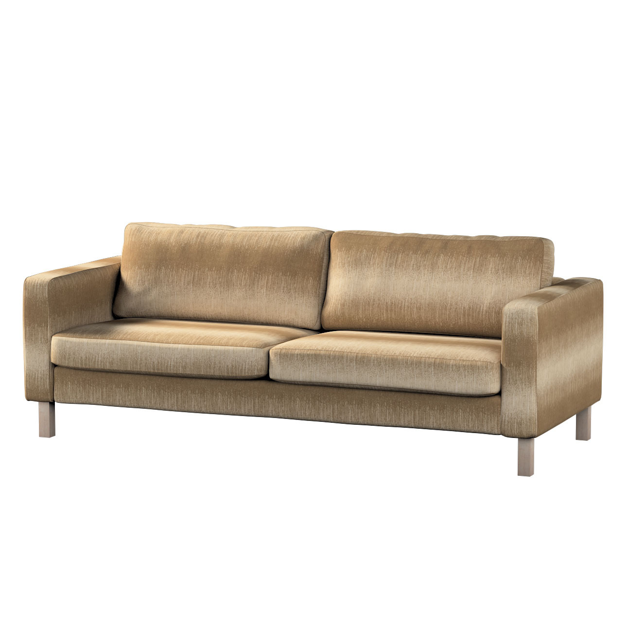 Bezug für Karlstad 3-Sitzer Sofa nicht ausklappbar, kurz, creme-beige, Bezu günstig online kaufen