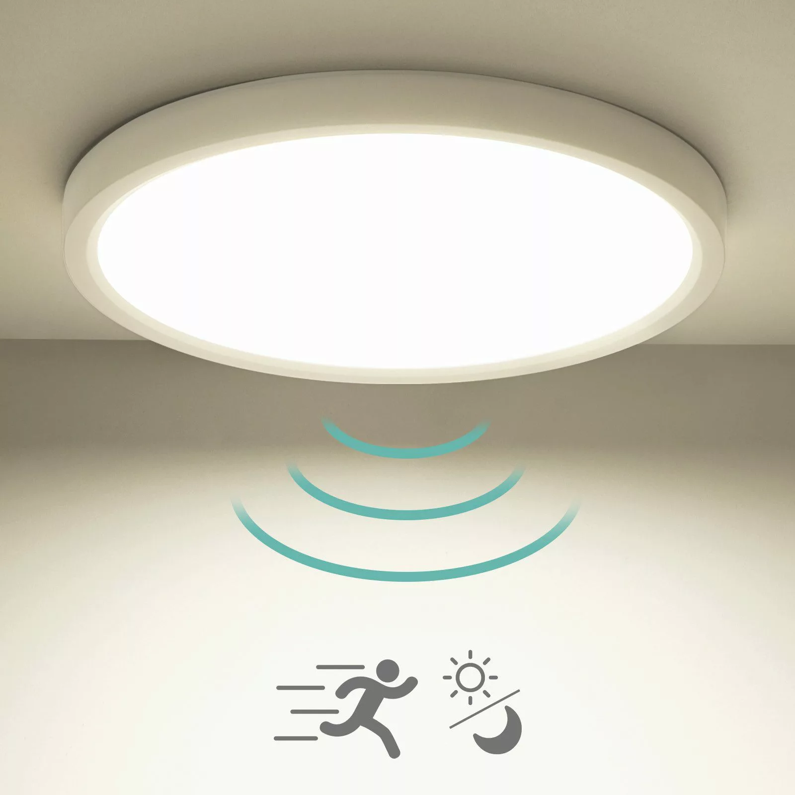 Oraymin LED Deckenleuchte mit Bewegungsmelder Weiß günstig online kaufen